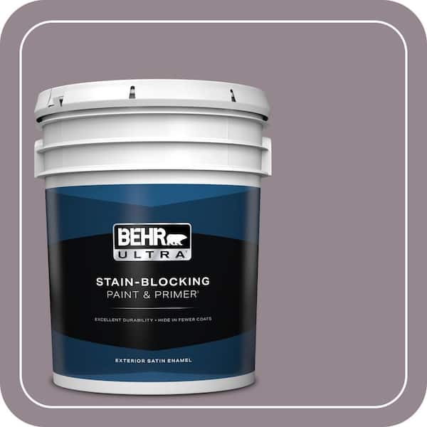 BEHR ULTRA 5 gal. #MQ1-32 Cinema Screen Satin Enamel Exterior Paint & Primer