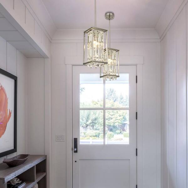 Henveton Jasslynn 60 Watt 1 Light Brushed Nickel Luxury