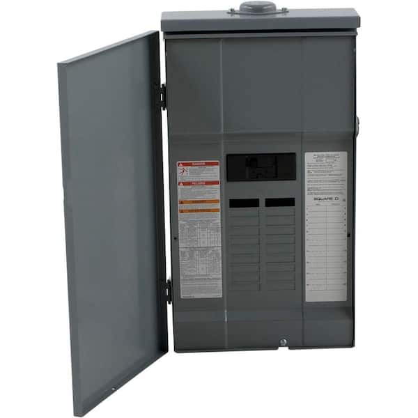 Square D QO 150 Amp 20-Space 30-Circuit Outdoor Main Breaker Load Center with Cover