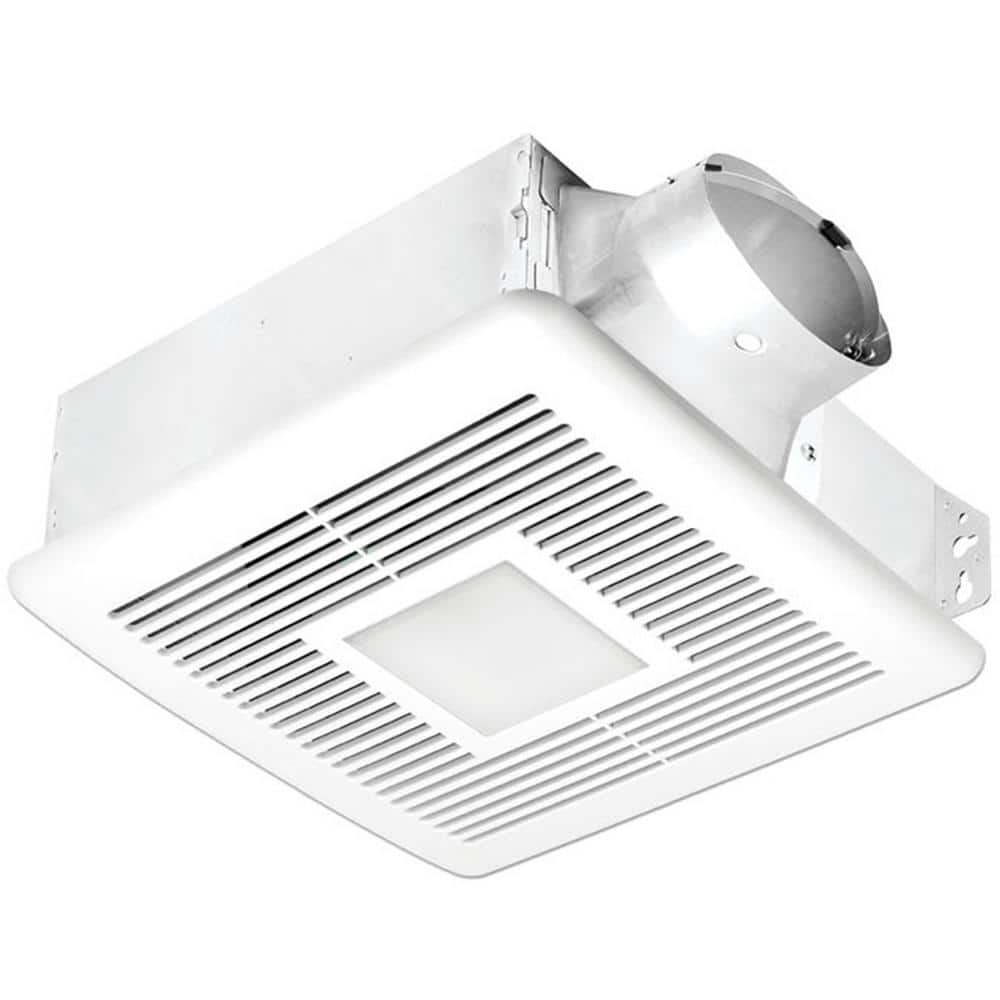 Slim 50-110 CFM Wall or Ceiling Bathroom Exhaust Fan with 3-Speed Adjustable Settings, LED Light, ENERGY STAR price history on PriceWatchPro