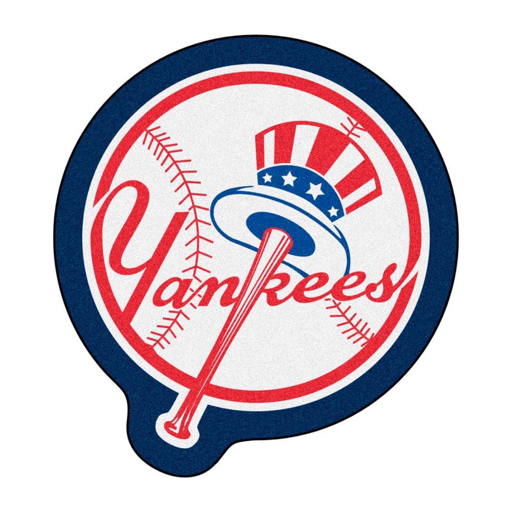 FANMATS New York Yankees Navy 2.5 ft. x 2.75 ft. Mascot Area Rug 31430 ...