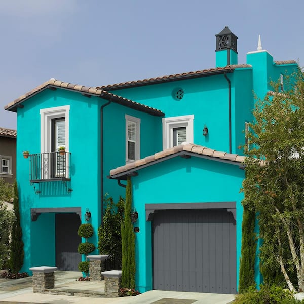 turquoise outdoor paint