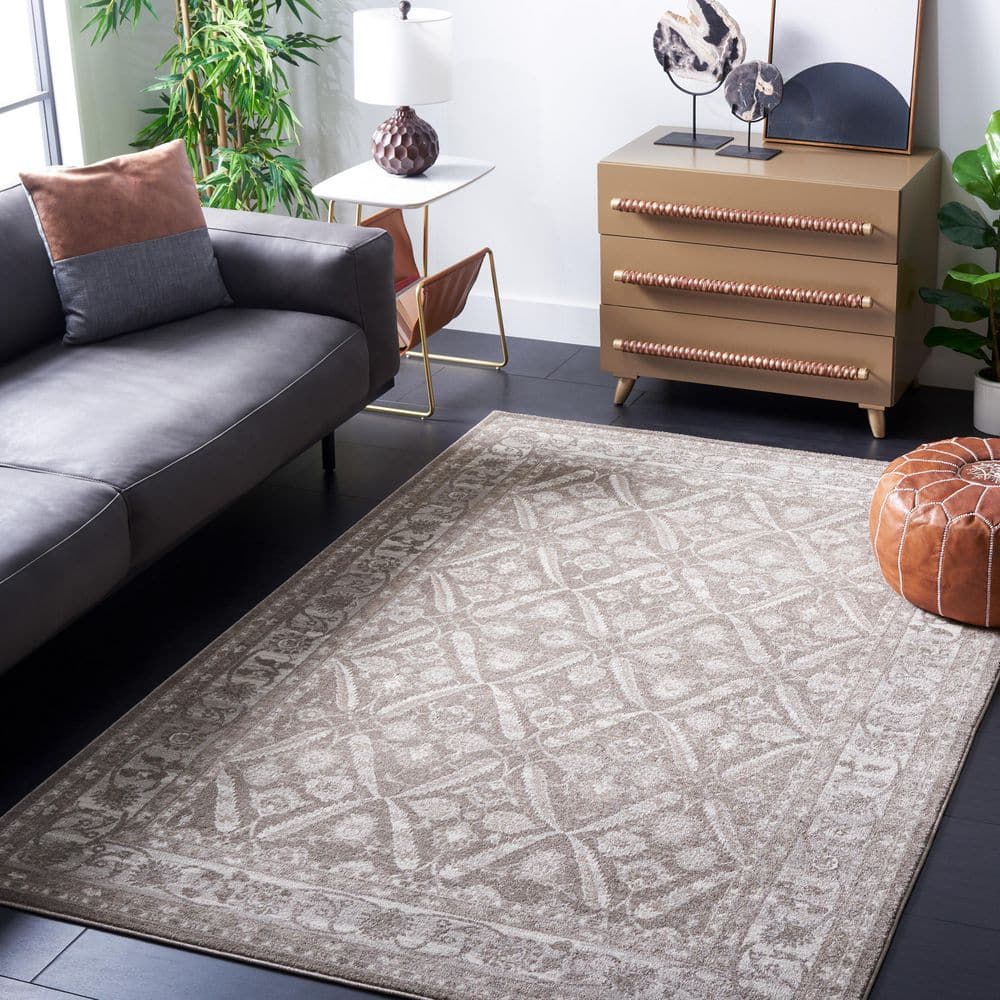 Sofia 4 ft. x 6 ft. Tan/Beige Border Area Rug price history on PriceWatchPro