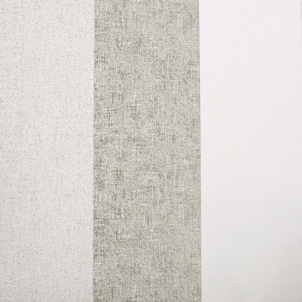 Superfresco Meadow Stripe Neutrals and Gold Wallpaper