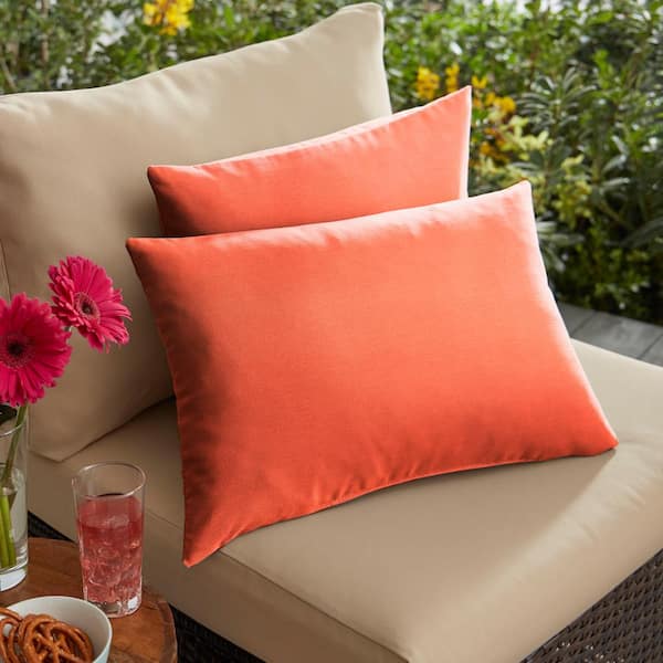 Coral lumbar hot sale throw pillow