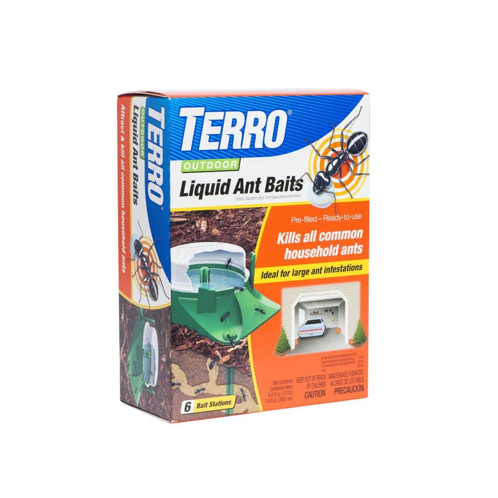 TERRO Outdoor Liquid Ant Baits (6-Pack) T1806-6 - The Home Depot