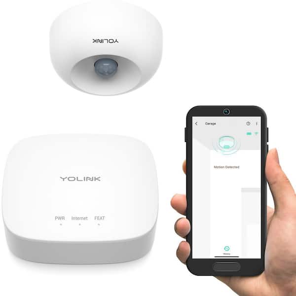 Smart Motion Sensor, 1/4 Mile World's Longest Range Wireless Motion Detector Compatible with Alexa IFTTT, Hub Included
