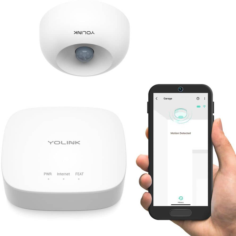 Smart Motion Sensor, 1/4 Mile World's Longest Range Wireless Motion Detector Compatible with Alexa IFTTT, Hub Included