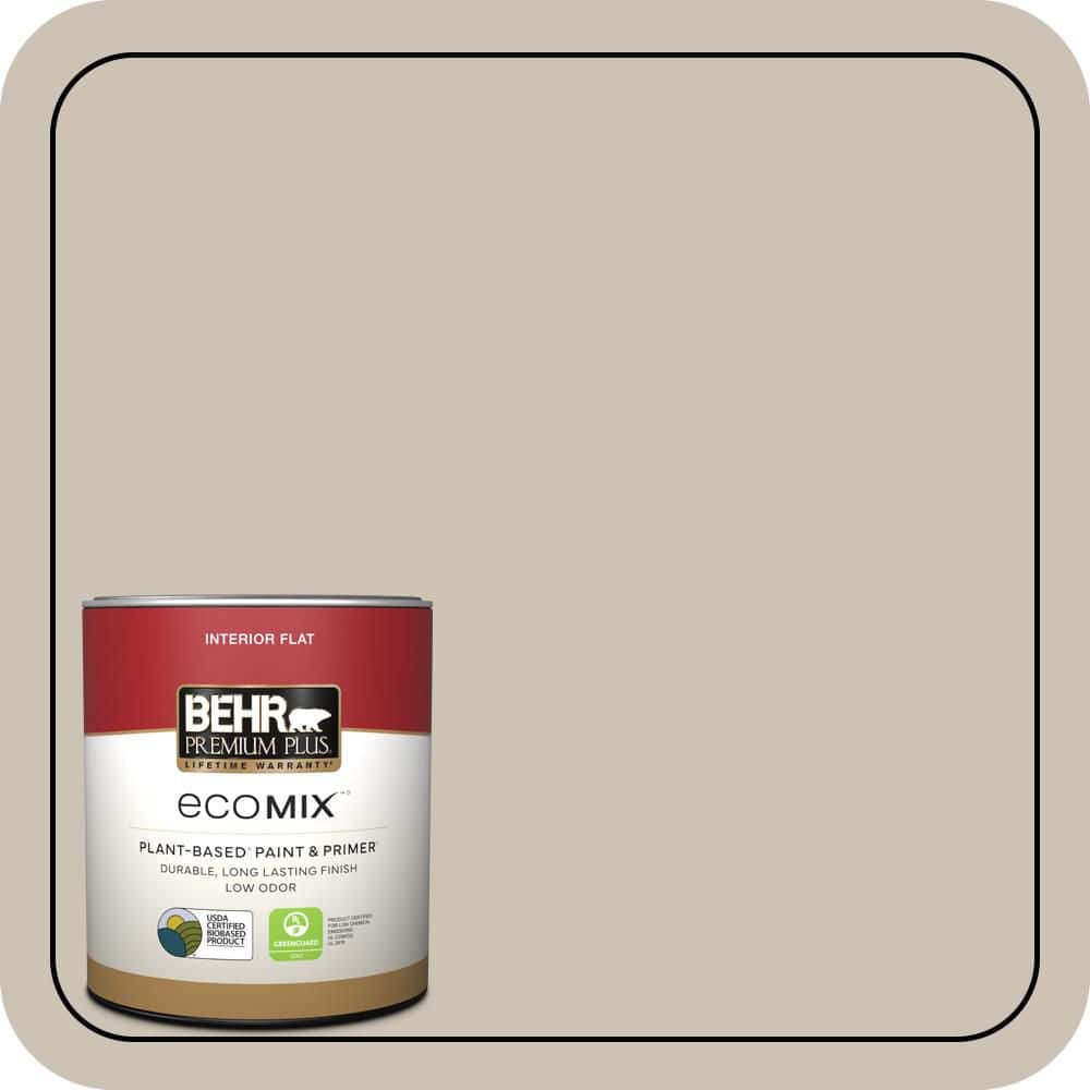 1 qt. #PPU5-08 Sculptor Clay Flat EcoMix Plant-Based Interior Paint & Primer price history on PriceWatchPro
