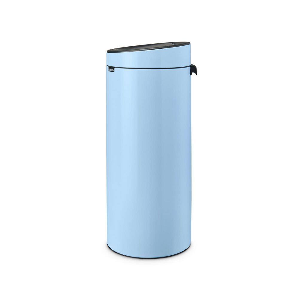 Dreamy Blue Stainless Steel Round Touch Bar Trash Can