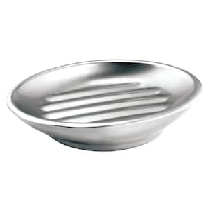 Forma Soap Dish in Brushed Silver