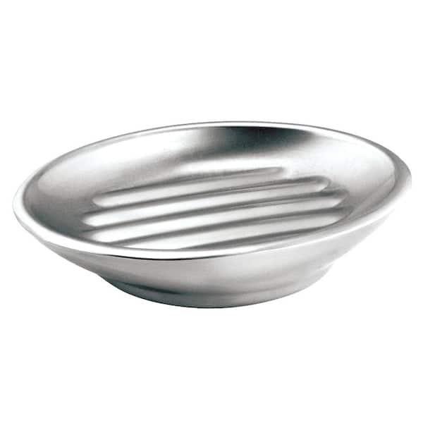 IDESIGN Forma Soap Dish in Brushed Silver