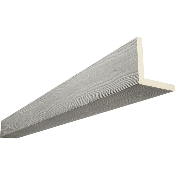 Ekena Millwork Endurathane 4 in. H x 8 in. W x 16 ft. L Sandblasted Cashmere Faux Wood Beam
