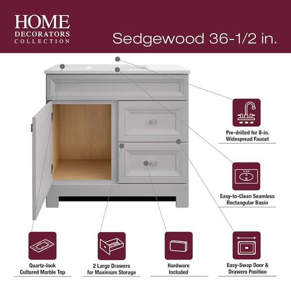 Home Decorators Collection Sedgewood 30.5 in. W x 18.75 in. D x
