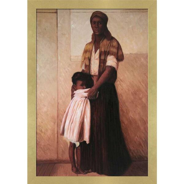 LA PASTICHE "To the Highest Bidder" by Harry Roseland 1 Piece Framed Oil Painting Culture Art Print 28 in. x 40 in.