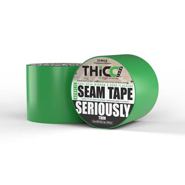 THICC 6 in. x 65 ft. Acrylic Roof, Deck, Window and Door Flashing Seam Tape 12 mils