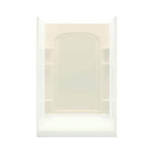 Ensemble 1-5/8 in. x 48 in. x 72-1/2 in. 1-piece Direct-to-Stud Shower Back Wall in Biscuit