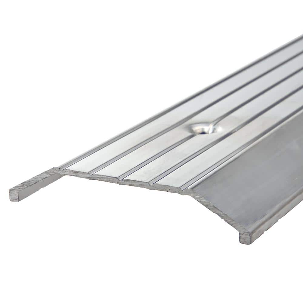 UPC 077578014203 product image for 3 in. x 36 in. Silver Fluted Top Saddle Threshold | upcitemdb.com