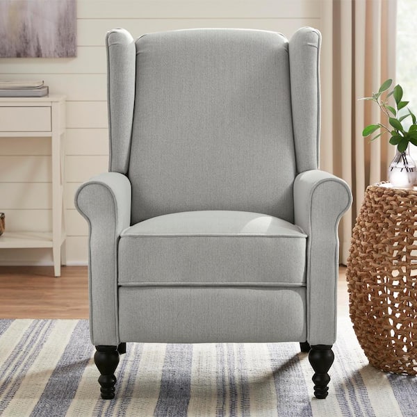 CorLiving Recliner Chair with Extending Foot Rest, Light Grey Fabric  LYN-591-R - The Home Depot