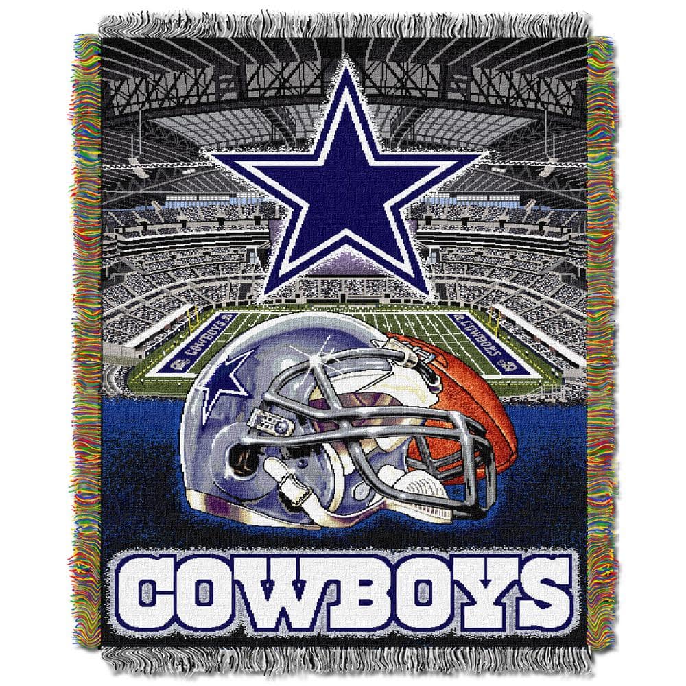 Dallas Cowboys Home Field Advantage Woven Tapestry Throw Blanket