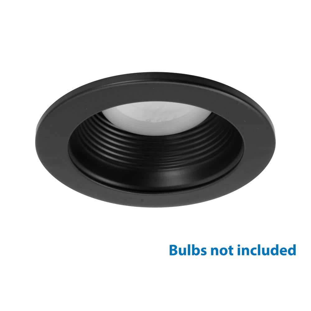 Black Oil Rubbed 4-Inch Recessed LED Baffle Trim