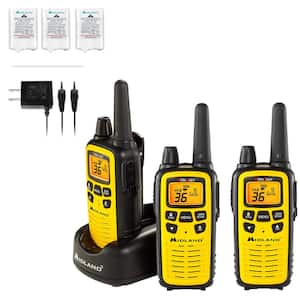 Durable 30 Mile Range Rechargeable Waterproof Digital 2-Way Radio with Charger 3-Pack