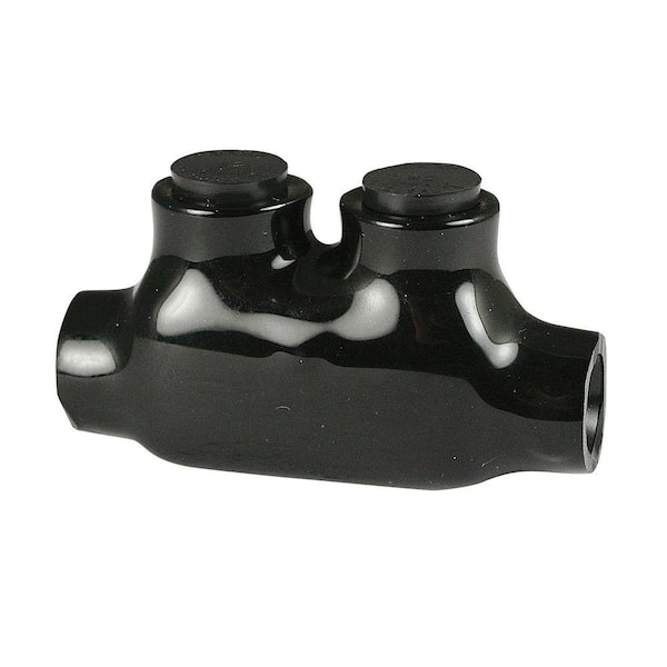 14 - 2 AWG Inline Splice Multi Tap Connector, Insulated, Black