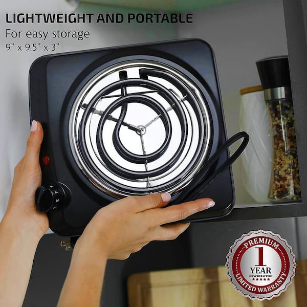 Cheftek CT1010 Portable 2 Burner Electric Cooktop Hot Plates 6