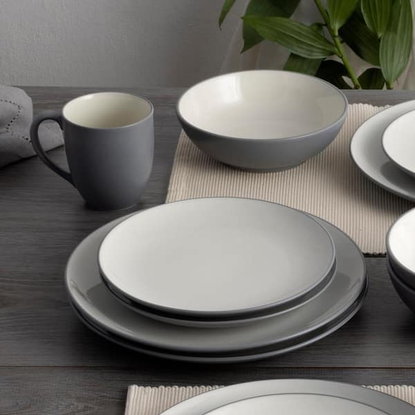 Noritake Colorwave Slate 16-Piece Coupe (Gray) Stoneware