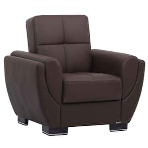 Basics Air Collection Convertible Brown Armchair with Storage