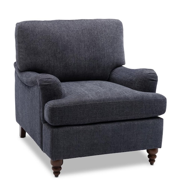 Unbranded Clarendon Navy Upholstered Arm Chair