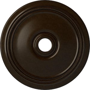 24 in. x 3-5/8 in. ID x 1-1/4 in. Diane Urethane Ceiling Medallion (Fits Canopies upto 6-1/4 in.), Bronze