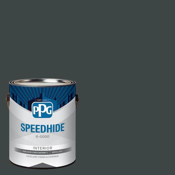 1 gal. PPG14-05 Dark As Night Satin Interior Paint