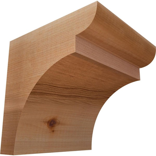 Ekena Millwork 5-1/2 in. x 6 in. x 6 in. Western Red Cedar Yorktown Smooth Corbel