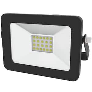 10-Watt 120-Degree Black Outdoor Integrated LED Flood Light