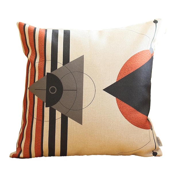 MIKE & Co. NEW YORK Boho-Chic Handcrafted Jacquard Multi-Color 18 in. x 18 in. Square Abstract Throw Pillow Cover