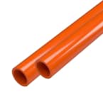 3/4 in. x 5 ft. Orange Furniture Grade Schedule 40 PVC Pipe (2-Pack)