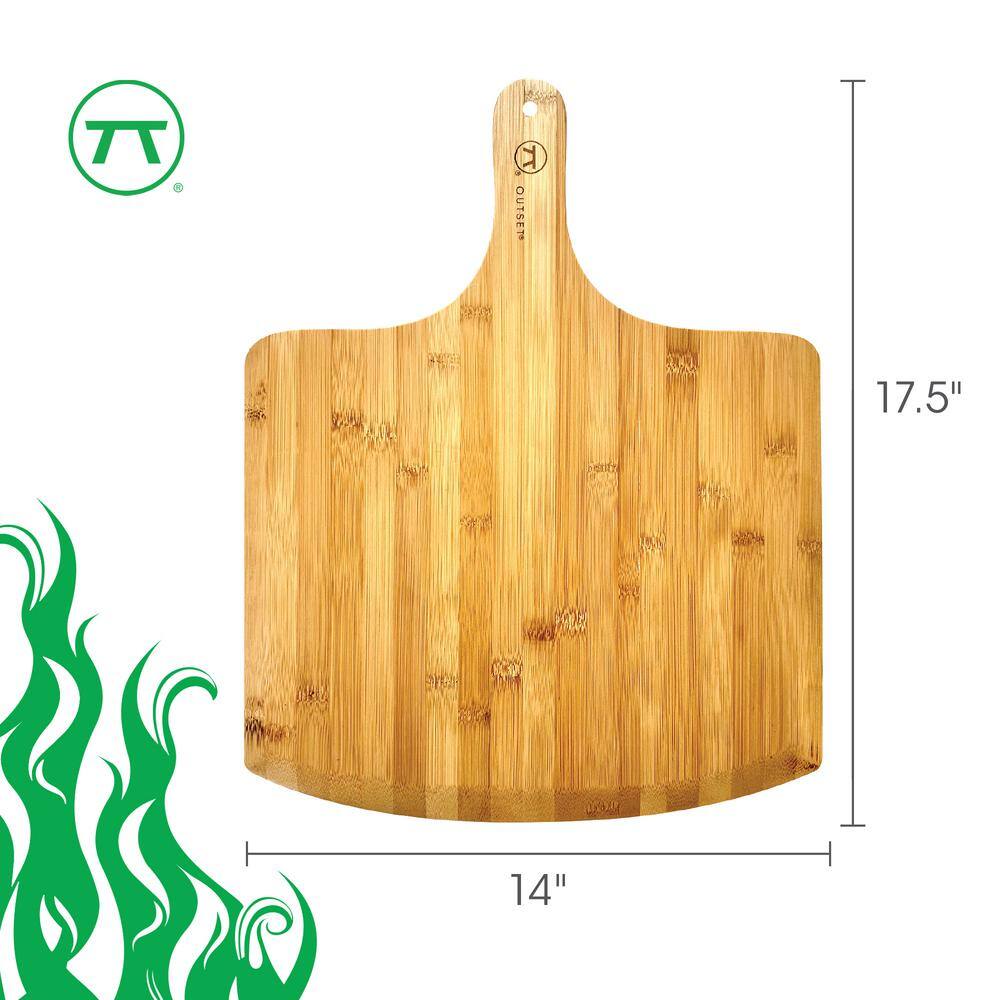 Extra Large Bamboo Pizza Peel with Handle, 18" x 14"