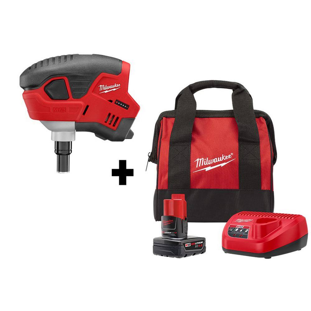 Reviews for Milwaukee M12 12-Volt Lithium-Ion Cordless Palm Nailer Kit ...