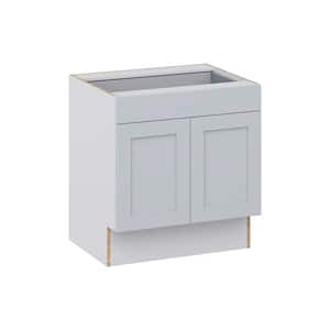 Cumberland Light Gray Shaker Assembled 30 in. W x 32.5 in. H x 23.75 in. D Accessible ADA 1 Drawer Base Kitchen Cabinet