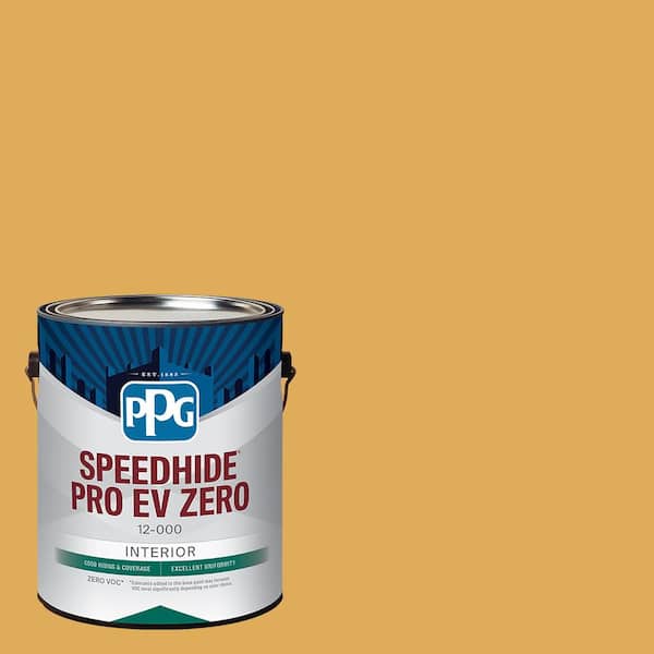 PPG SPEEDHIDE Pro-EV Zero 1 gal. PPG1208-5 Brown Mustard Flat Interior Paint