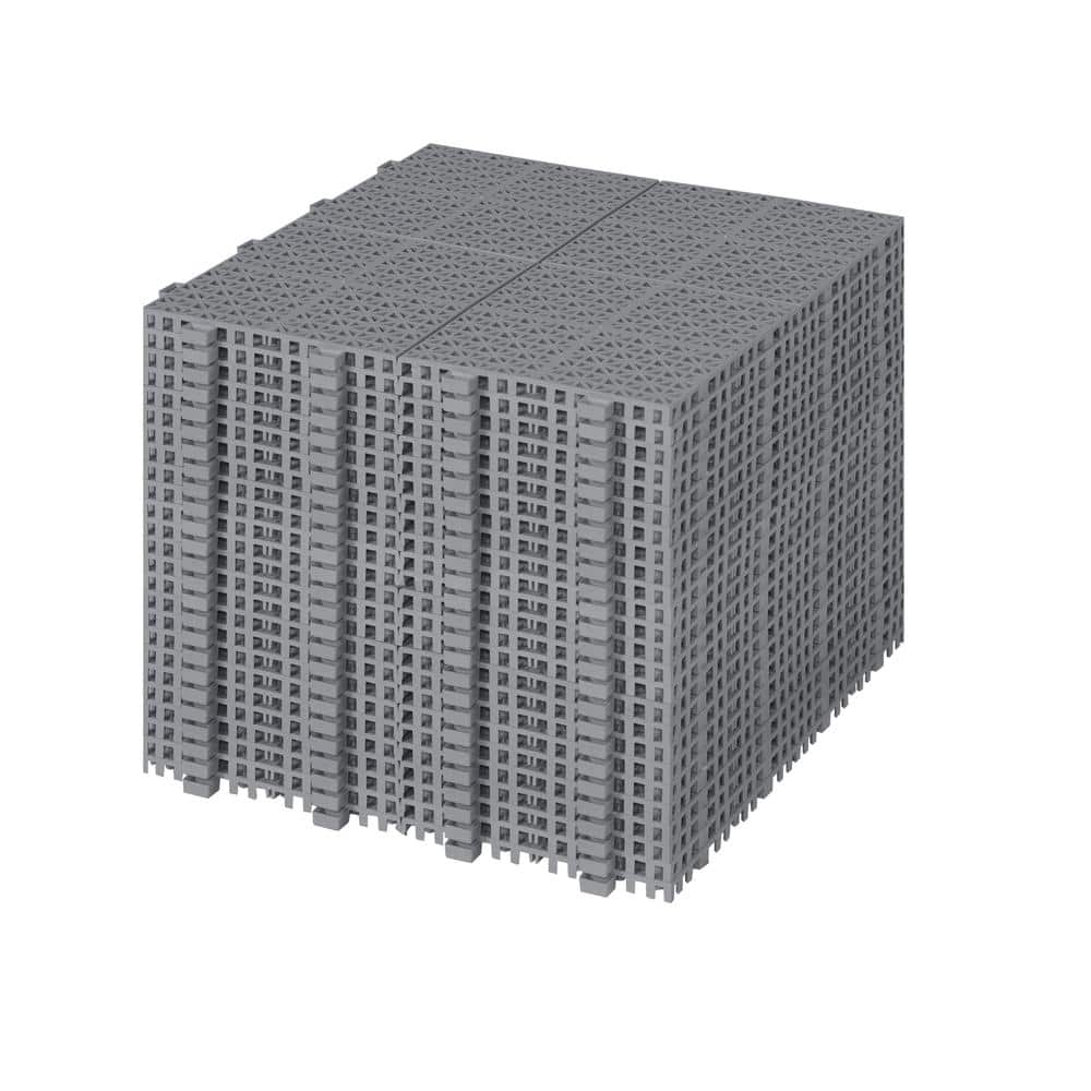 Amucolo 12 in. x 12 in. Waterproof Composite Interlocking Deck Tiles in