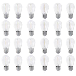 ❤ 2 Feit White LED Spare Light Bulb S14 1W For Indoor Outdoor String Lights Set 