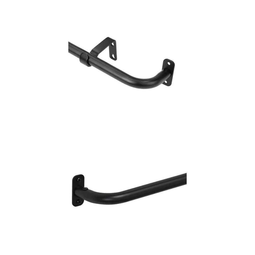 Select Curtain Rods StyleWell 48-84 in. and 28-48 in. Adjustable 5/8 in. Wraparound Single ...