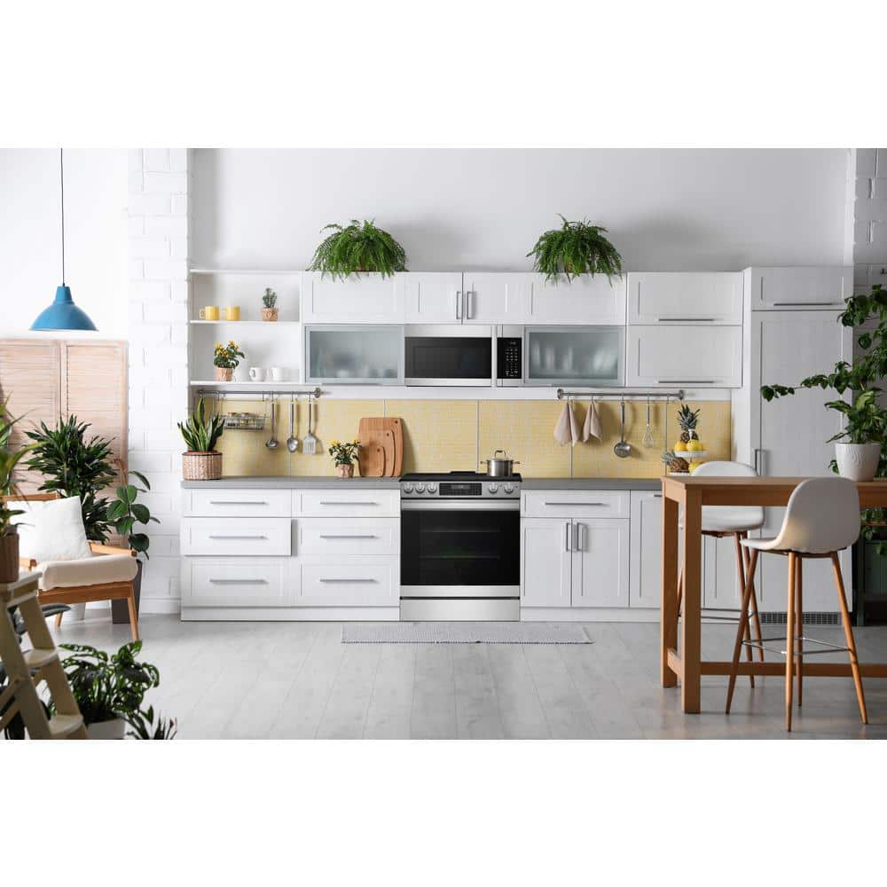Sharp 30-inch Stainless Steel Slide-In Electric Range with Convection Oven