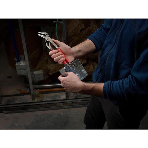 Milwaukee - 6 in. and 10 in. Straight-Jaw Pliers Set (2-Piece)