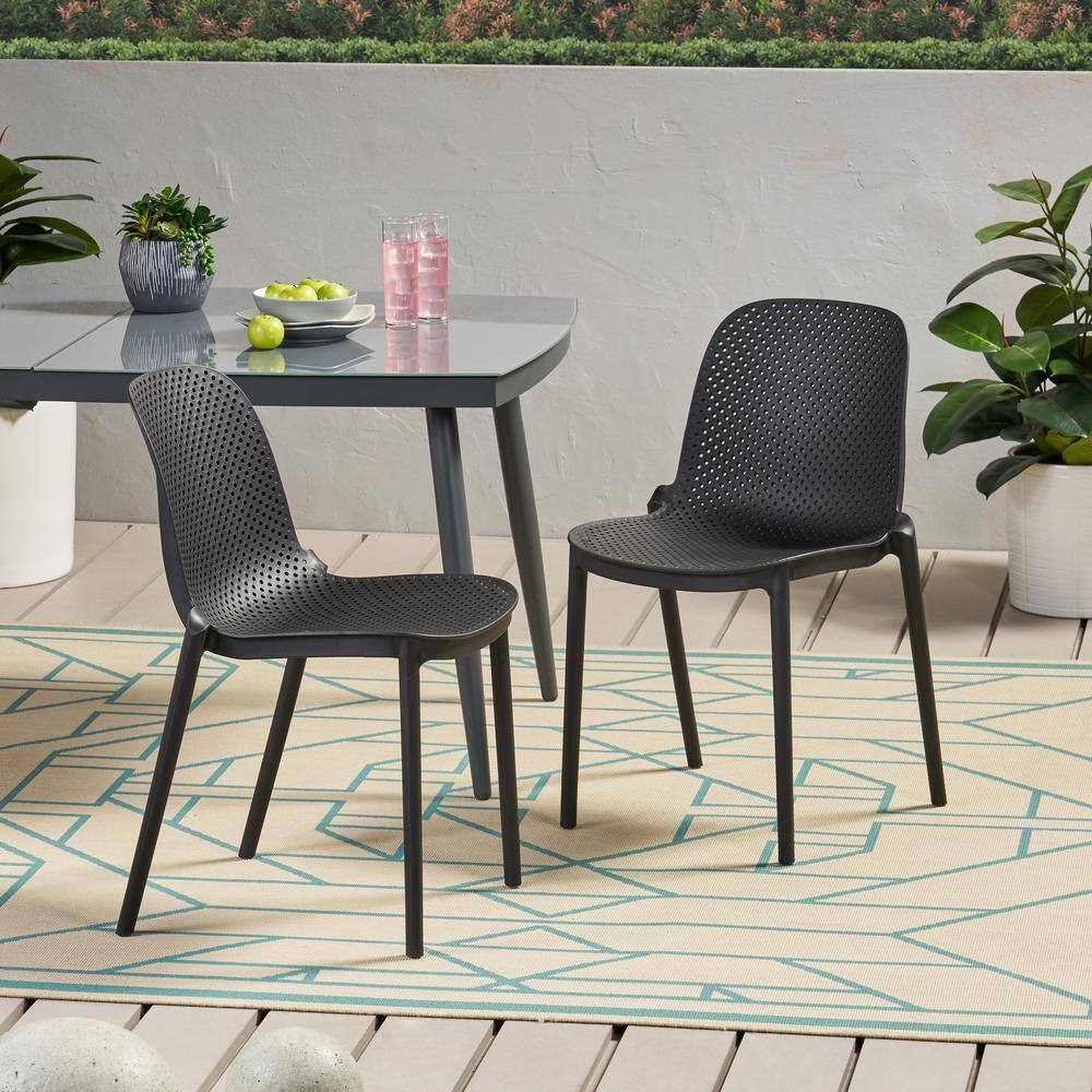 kyrie stacking patio dining chair