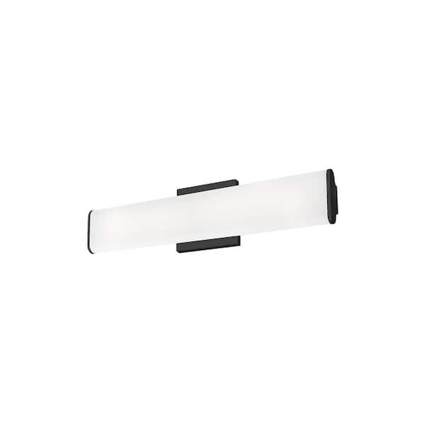 KUZCO Ferguson 20-in 1 Light 22-Watt Black Integrated LED Vanity Light