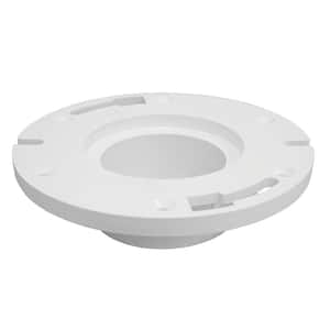 7 in. O.D. PVC Spigot Fit Water Closet (Toilet) Flange Less Knockout for 4 in. DWV Pipe