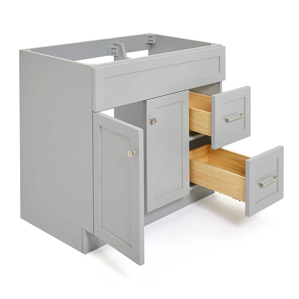 Hamlet 36" Gray Freestanding Single Vanity Cabinet